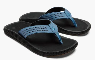 Olukai Men's Ulele Sandal In Blue Fog/lava Rock In Multi