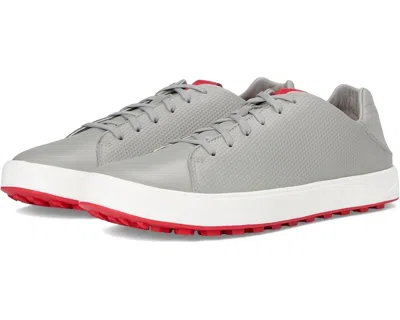 Olukai Men's Wai'alae Golf Shoe In Ash/red Lava In Multi