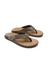 Olukai Men's Waterproof Leather Sandals In Golden Sand In Multi