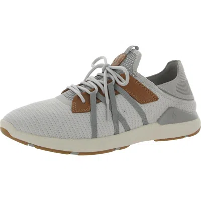 Olukai Mio Li Sneaker In Mist Grey/white Fabric