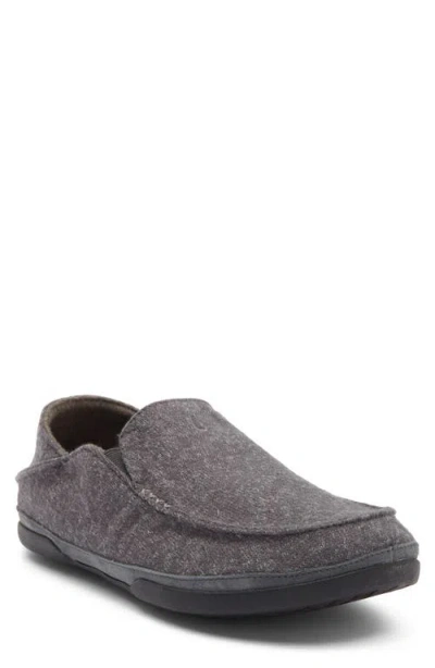Olukai Moloa Hulu Ii Slip-on In Dk Shadow/dk Shadow