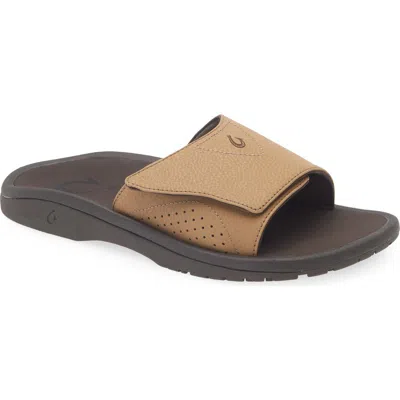 Olukai Nalu Slide Sandal In Brown