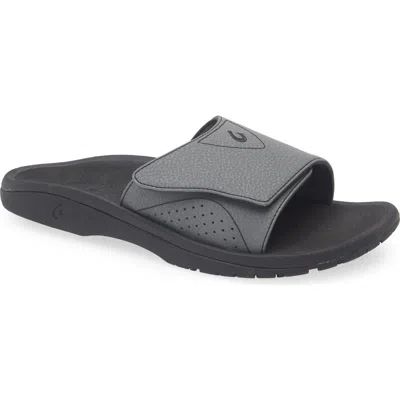 Olukai Nalu Slide Sandal In Gray