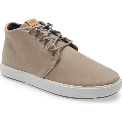 Olukai Nana Hele Genuine Shearling Lined Sneaker In Gray