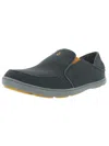 Olukai Nohea Mens Mesh Flat Loafers In Grey