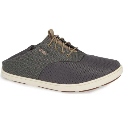 Olukai Nohea Moku Sneaker In Charcoal/clay Textile