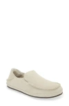 Olukai Nohea Nubuck Slipper In Bone/bone