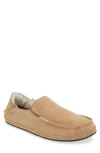 Olukai Nohea Nubuck Slipper In Tan/tan