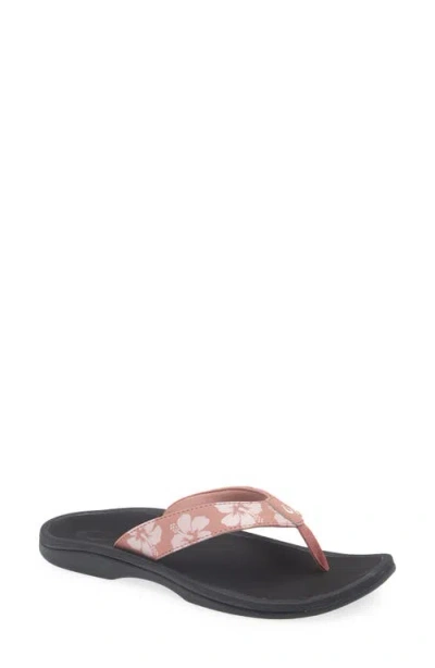 Olukai Ohana Flip Flop In Black
