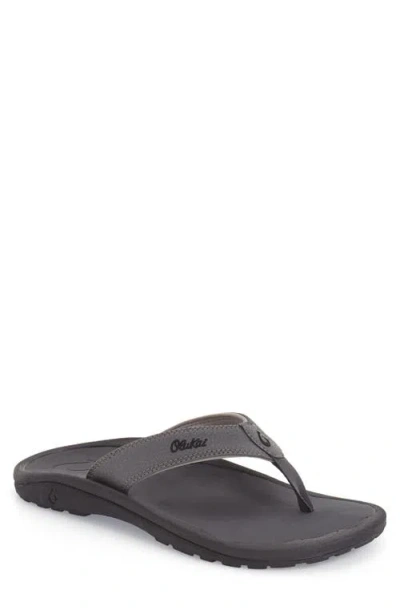 Olukai Ohana Flip Flop In Black