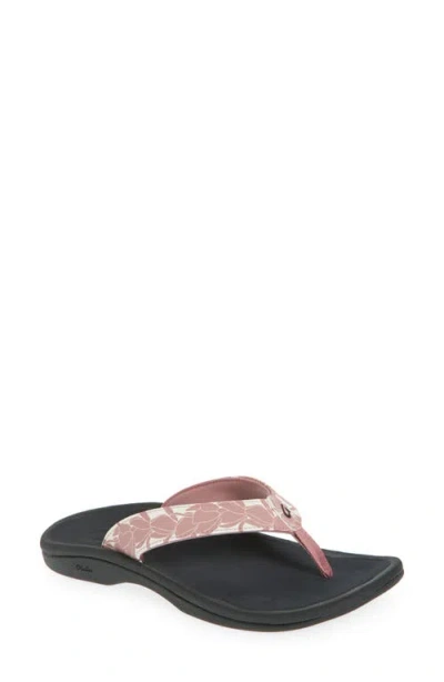 Olukai Ohana Flip Flop In Coral Rose/pa I