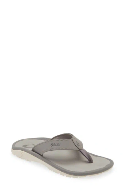 Olukai Ohana Flip Flop In Graphite / Graphite