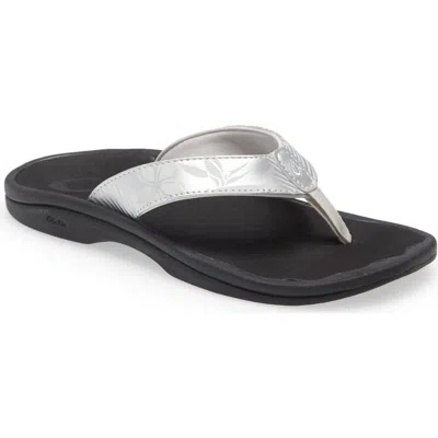 Olukai Ohana Flip Flop In Metallic