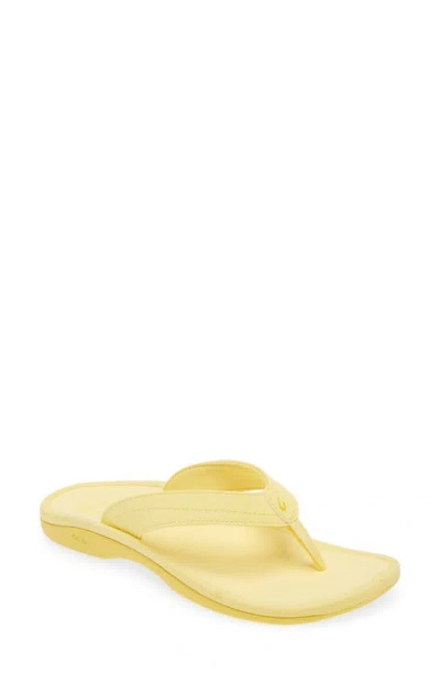 Olukai Ohana Flip Flop In Yellow