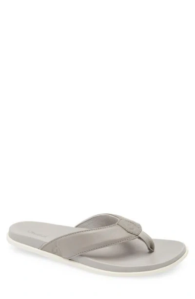 Olukai Olali Flip Flop In Ash/ash