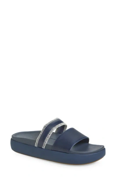 Olukai Pae Slide Sandal In Blue