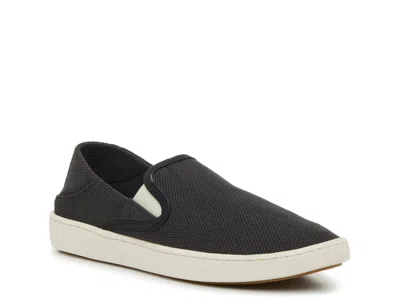 Olukai Pehuea Slipon Sneaker In Black