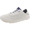 Olukai Punini Mens Leather Lifestyle Casual And Fashion Sneakers In Bright White/pacifica