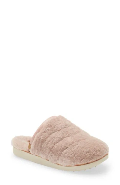 Olukai Pupu Mua Genuine Shearling Scuff Slipper
