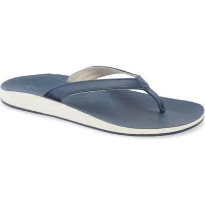 Olukai Southshore Flip Flop In Mood Indigo/mood Indigo