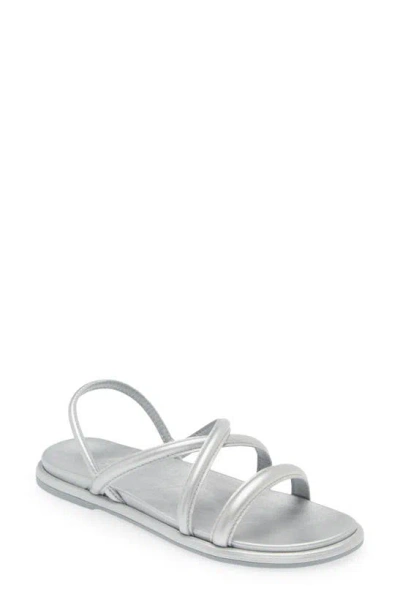 Olukai Tiare Slingback Sandal In Silver / Silver