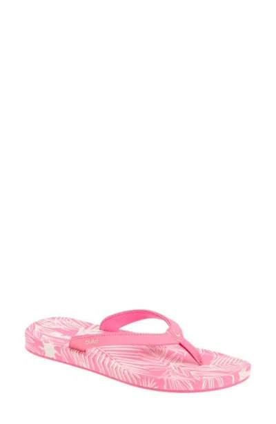 Olukai Uiki Water Resistant Flip Flop In Pink