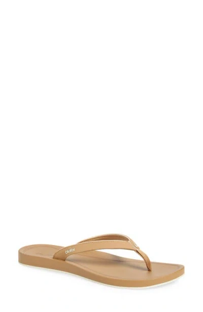 Olukai Uiki Water Resistant Flip Flop In Orange
