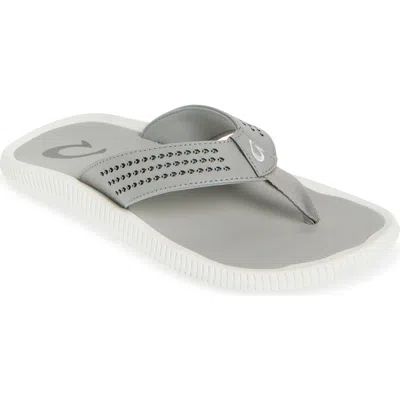 Olukai Ulele Golf Sandal In Gray
