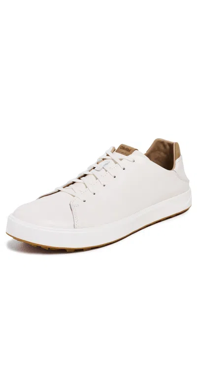 Olukai Wai'alae Golf Sneakers White/tan In Multi