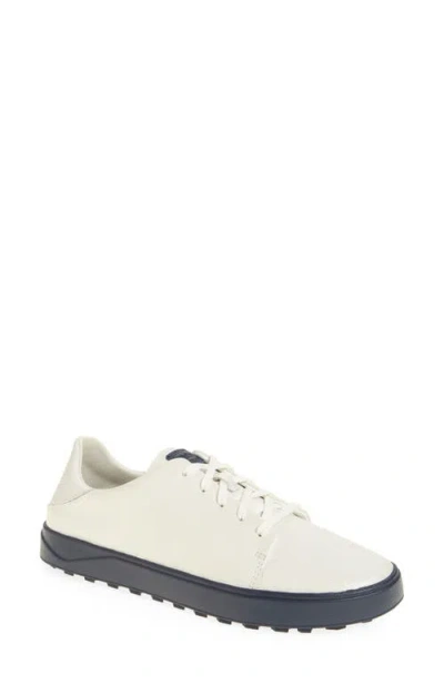 Olukai Wailea Waterproof Spikeless Golf Shoe In Bright White/mood Indigo