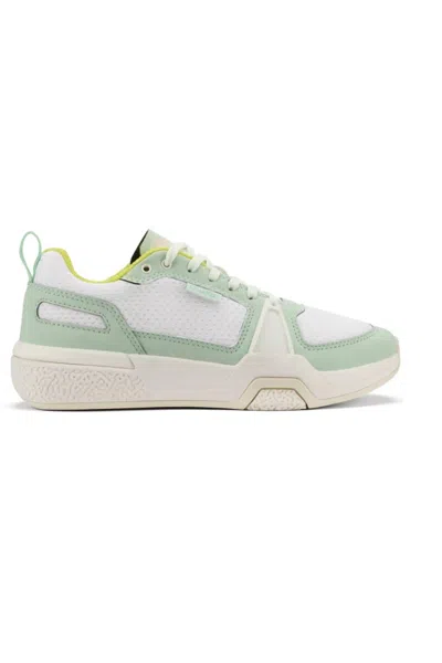 Olukai Women's Anau Court Shoes In Bright White /pale Mint In Animal Print