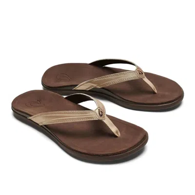 Olukai Women 'aukai Beach Sandal In Copper/dark Java In Multi