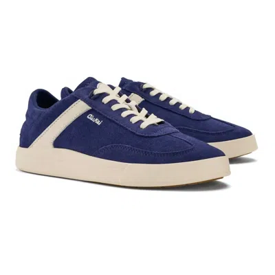 Olukai Women's Haupu Leather Sneakers In Navy/off White In Multi