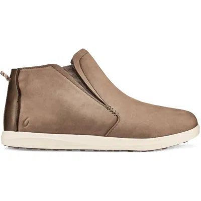 Olukai Women's Hawai Iloa Manu Hope Boots In Taupe Grey/off White In Multi