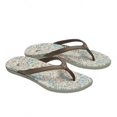 Olukai Women's Ho'opio Hau Sandal In Warm Taupe/hau In Multi