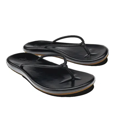 Olukai Huawai Flip Flop In Black