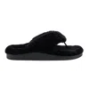 Olukai Kipea Heu Genuine Shearling Slide Sandal In Black