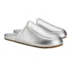 Olukai Konea Genuine Shearling Lined Mule In Metallic