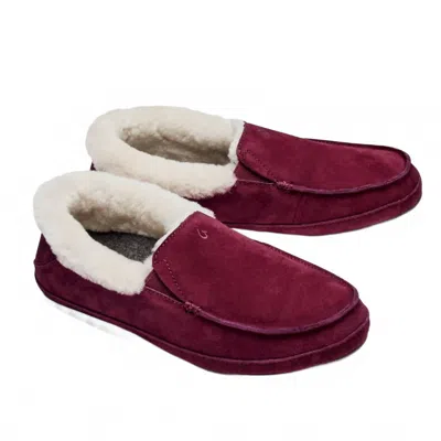 Olukai Women's Ku'una Slipper In Lilikoi In Burgundy