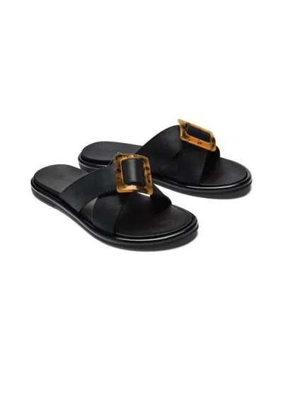 Olukai Women's La'i Slide Beach Sandal In Black
