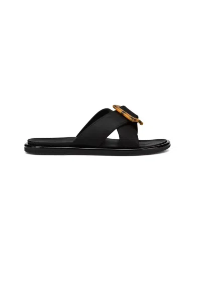 Olukai Women's La'i Slide Sandal In Black