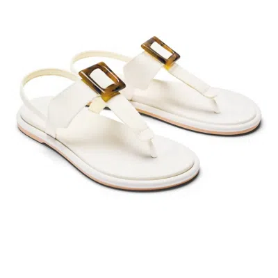 Olukai Women's Lai T Bar Sandal In White