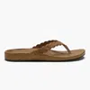 Olukai Lei Leather Flip Flop In Brown