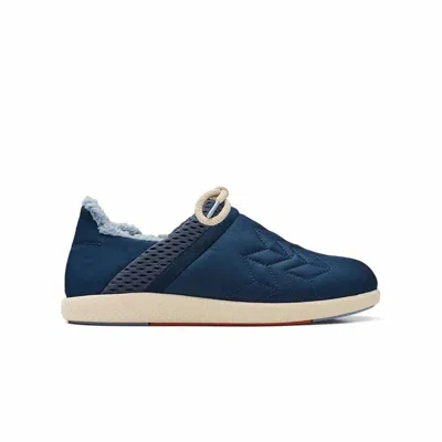 Olukai Women's Mahiki Slipper Sneaker In Moonlit Ocean/moonlit Ocean In Blue