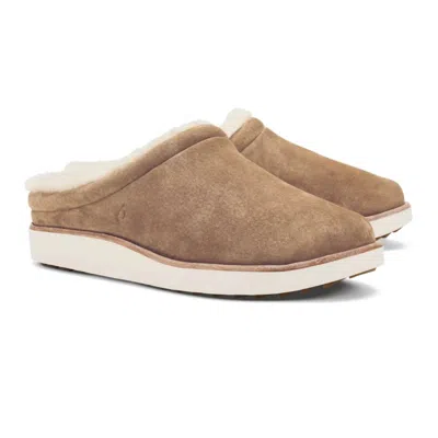 Olukai Women's Mani Leather Mule Slippers In Tan/golden Sand In Brown