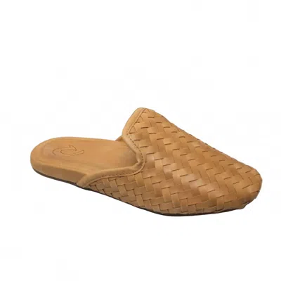 Olukai Women's Mi'i Classic Mule In Kukui Brown In Burgundy