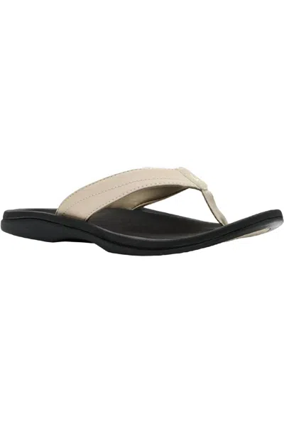 Olukai Women's Ohana Sandal In Ecru/black
