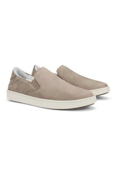 Olukai Women's Pehuea Cozy Sneaker In Taupe Grey In Neutral