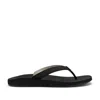 Olukai Kapehe Womens Solid Rubber Flip-flops In Black