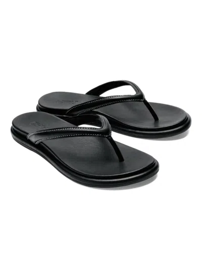 Olukai Tiare Flip Flop In Black/black